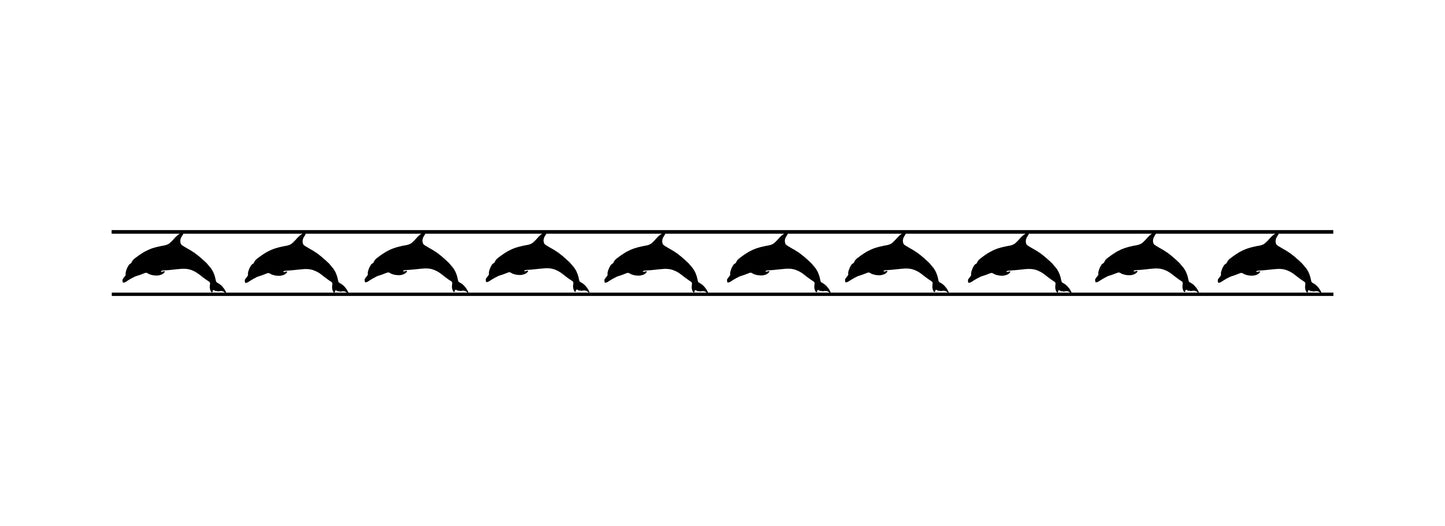 BRDR-0005 Dolphins Border 5"H x 93"W