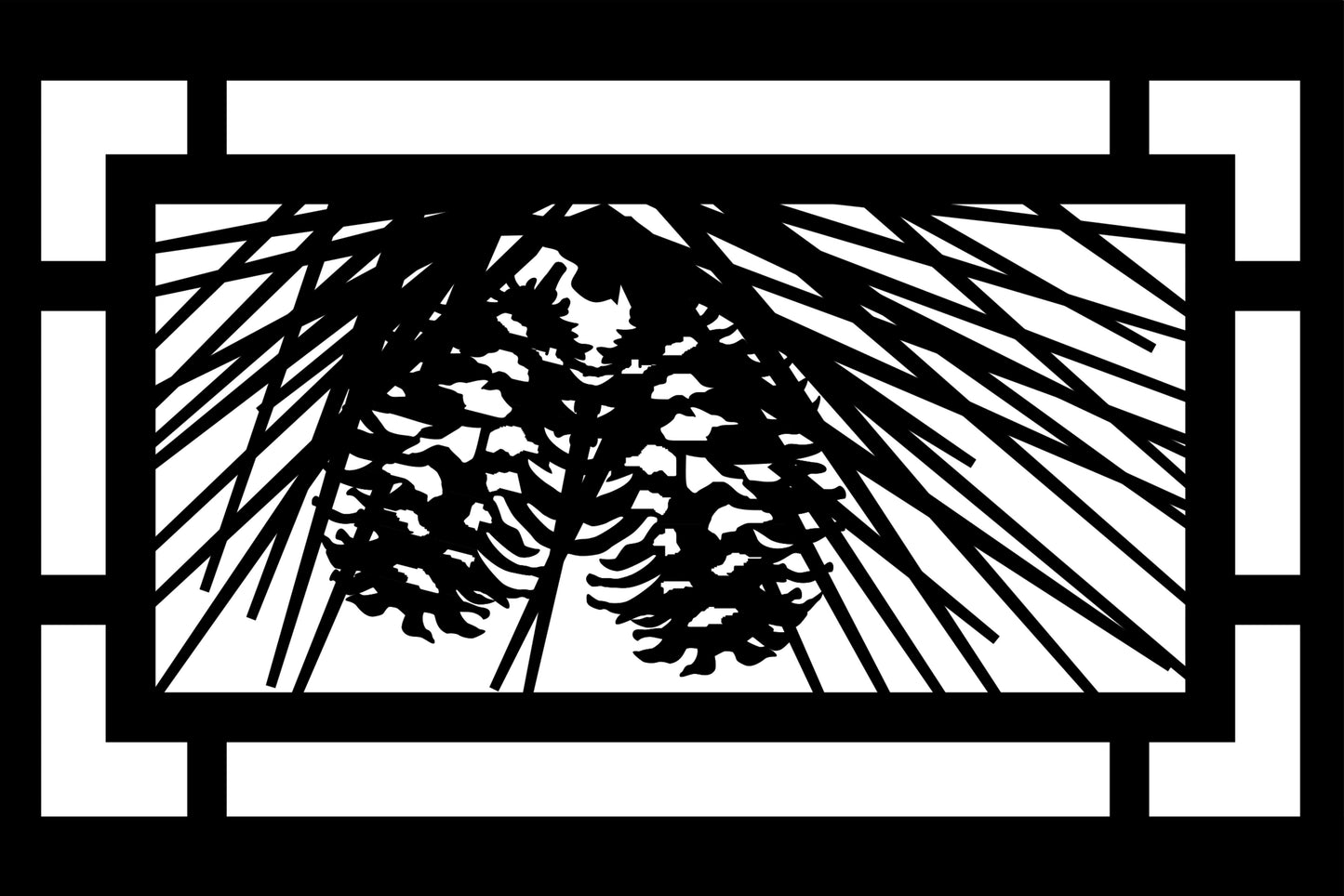 FRST-0009 Pinecone Panel 30"H x 45"W