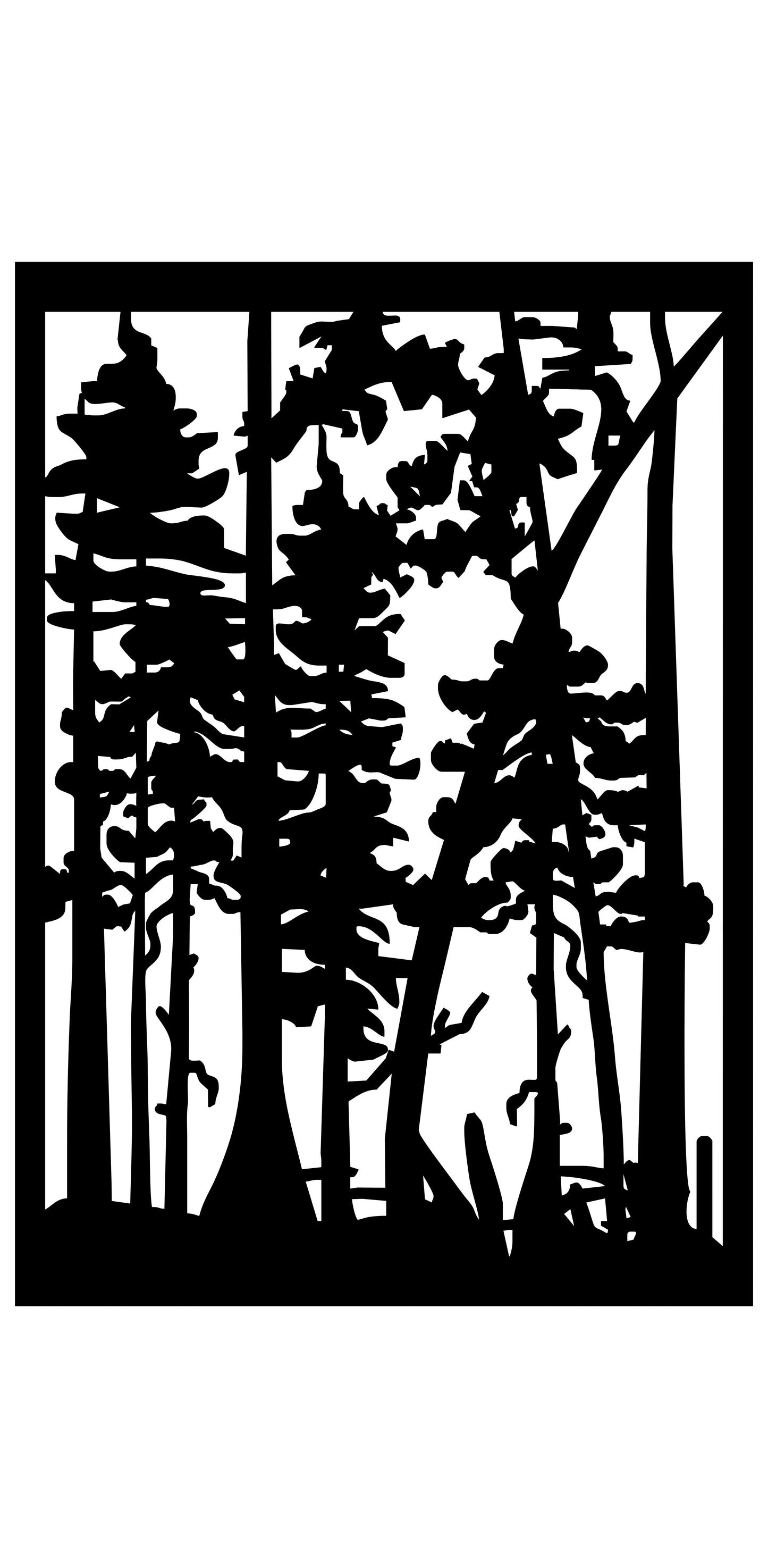 FRST-0010 Forest View 29"H x 20.5"W