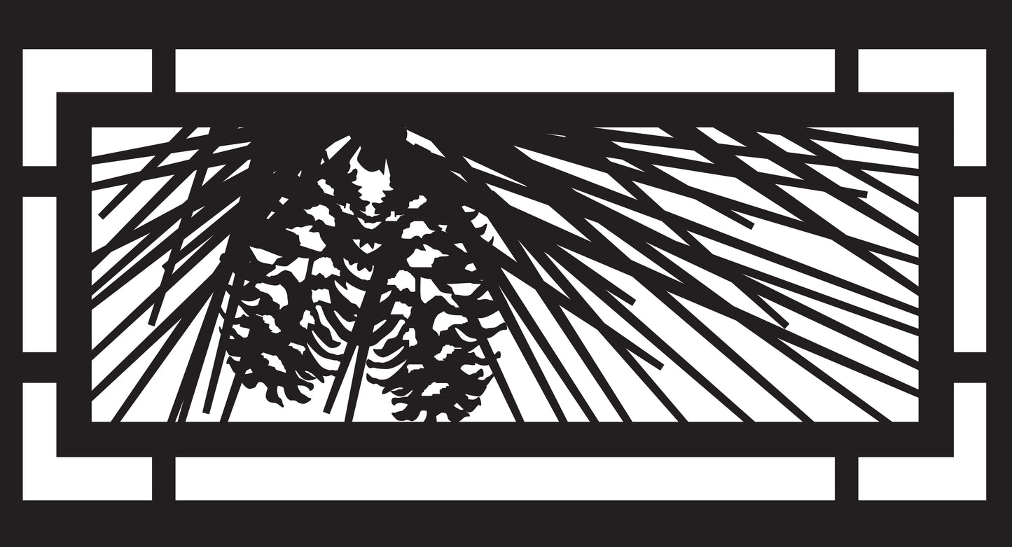 FRST-0022 Pinecone Panel (ver 6) 26"H x 48"W