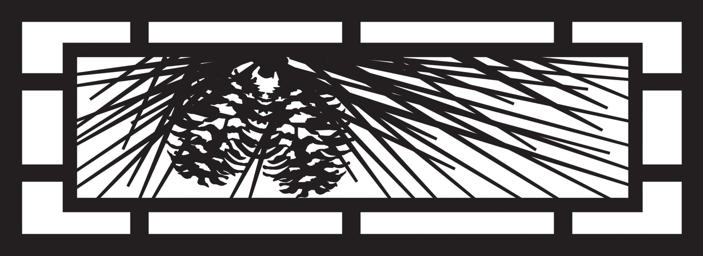 FRST-0028 Minimal Pinecone Panel (ver 4) 30"H x 81.75"W