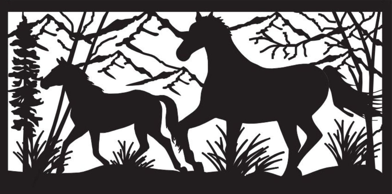HORS-0004 Horses Galloping 30"H x 60.25"W