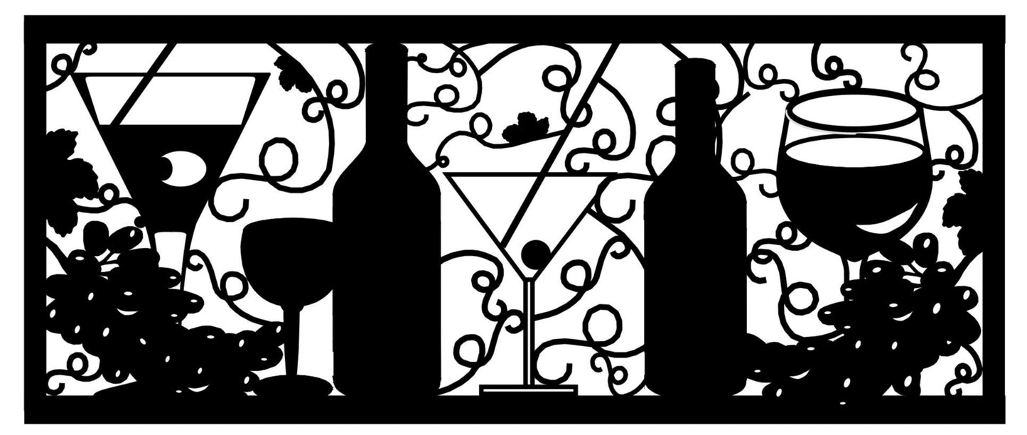 CSTM-0001 Wine & Vines 30"H x 72"W