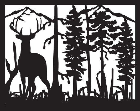DEER-0051 Single Buck 30"H x 37.5"W