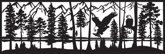 EAGL-0008 Eagle Pair 24"H x 72"W