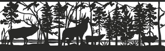 ELK-0003 Elk Herd 30"H x 96.5"W