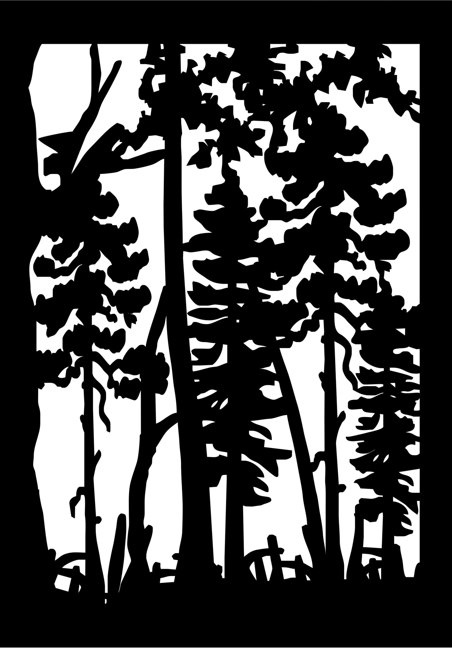 FRST-0011 Forest View (ver 2) 29"H x 20.5"W
