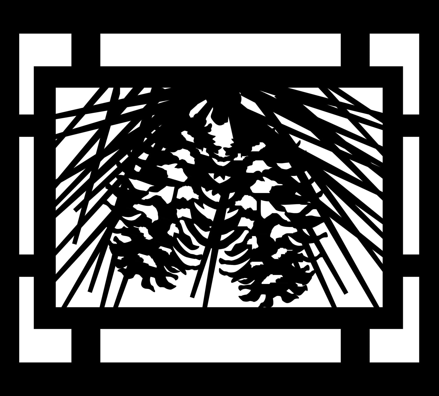 FRST-0017 Pinecone Panel (ver 4) 30"H x 33"W