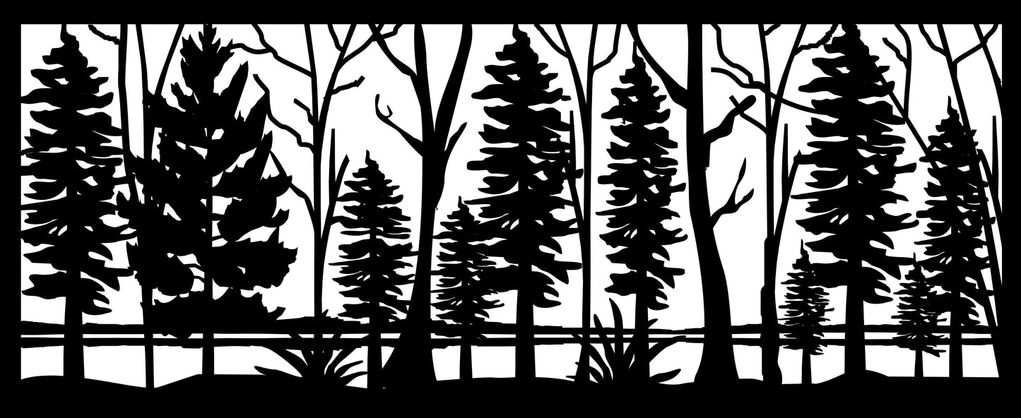 FRST-0019 Lake Pines 30"H x 72"W