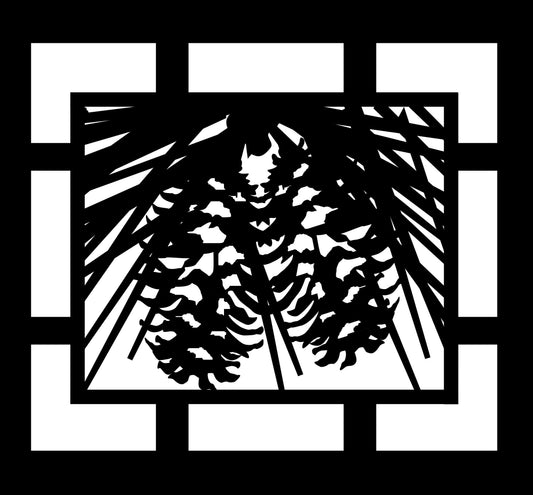 FRST-0020 Pinecone Panel (ver 5) 30"H x 32.5"W
