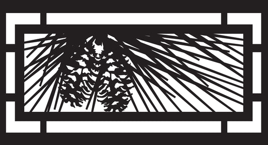 FRST-0022 Pinecone Panel (ver 6) 26"H x 48"W