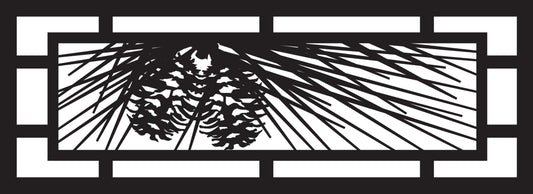 FRST-0028 Minimal Pinecone Panel (ver 4) 30"H x 81.75"W