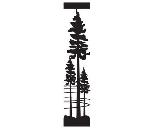 FRST-0031 Pine Trio 30"H x 6.5"W