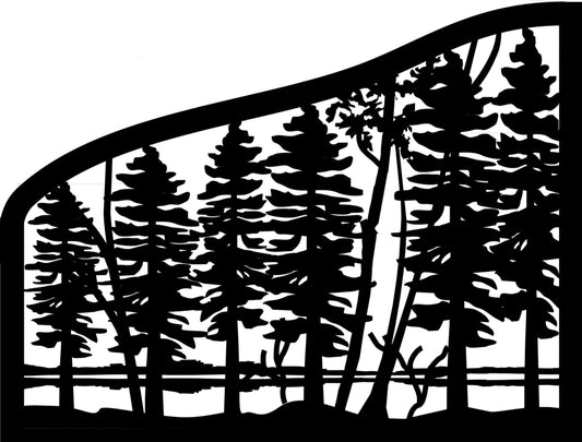 FRST-0033 Pine Lake 28"H x 36"W