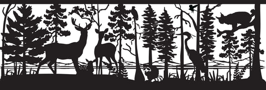 WILD-0008 Wildlife Variety 30"H x 88.125"W