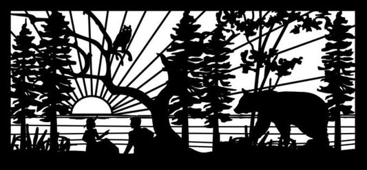 WILD-0031 Watching the Sunset 30"H x 62"W