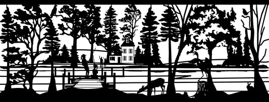 WILD-0039 Wildlife next to Jetty 30"H x 78"W